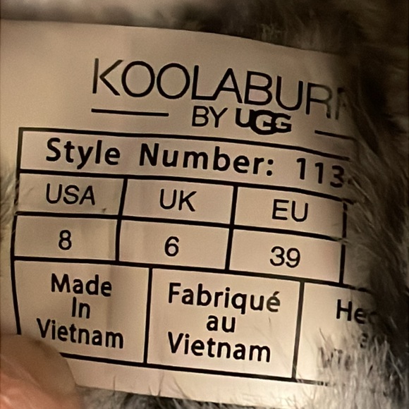 Koolaburra by UGG Slippers. Size 8. Black/Gray Animal Print. EUC. Adjustable - Picture 11 of 11